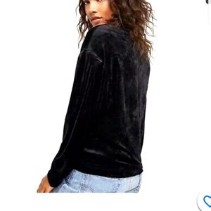 Free People 'Milan' Crushed Velvet Top